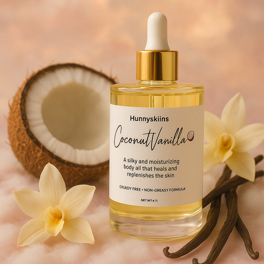 Coconut vanilla body oil